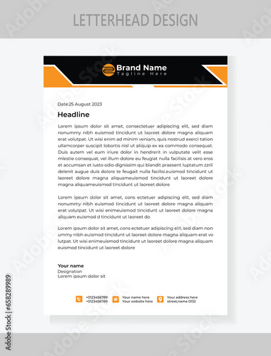 corporate Letterhead Design template,business Letterhead Design template,simple Letterhead Design template