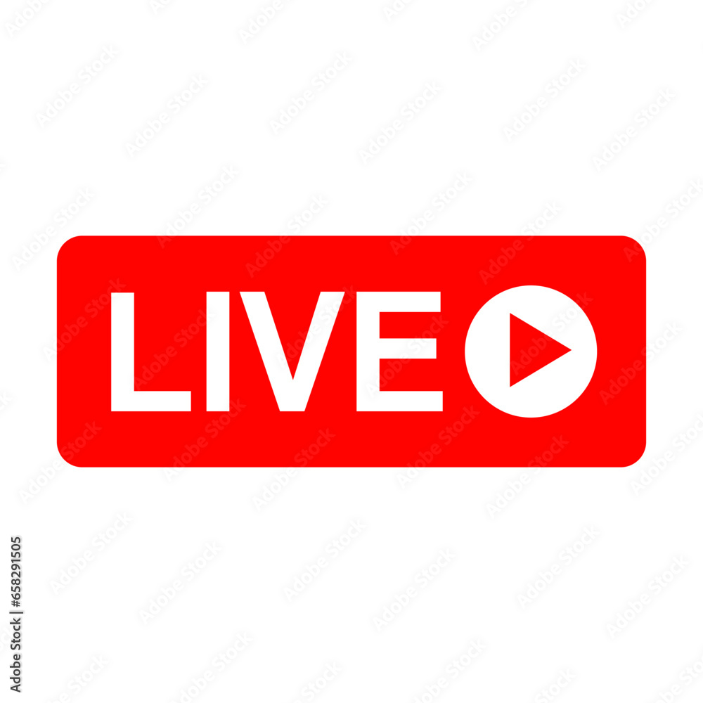 Live Stream sign icon on white background. Live Stream sign icon on white background.