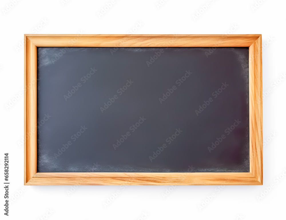 Rubbed out dirty chalkboard. Realistic blackboard in wood frame. Empty chalkboard for restaurant menu or school class. Rubbed out dirty chalkboard. Realistic blackboard in wood frame. Empty chalkboard for restaurant menu or school class.
