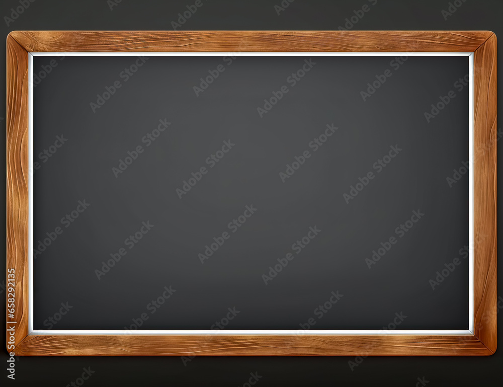 Rubbed out dirty chalkboard. Realistic blackboard in wood frame. Empty chalkboard for restaurant menu or school class. Rubbed out dirty chalkboard. Realistic blackboard in wood frame. Empty chalkboard for restaurant menu or school class.