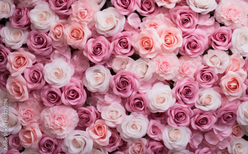 Pink roses background © Venka