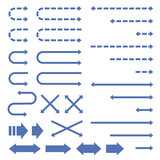 シンプルな矢印のベクターイラストセット