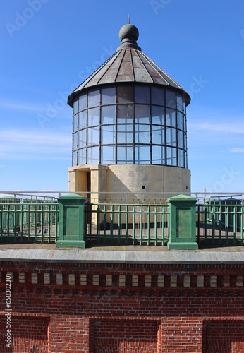 Top of Schinkelturm Kap Arkona on the Baltic Sea island of Rügen photo