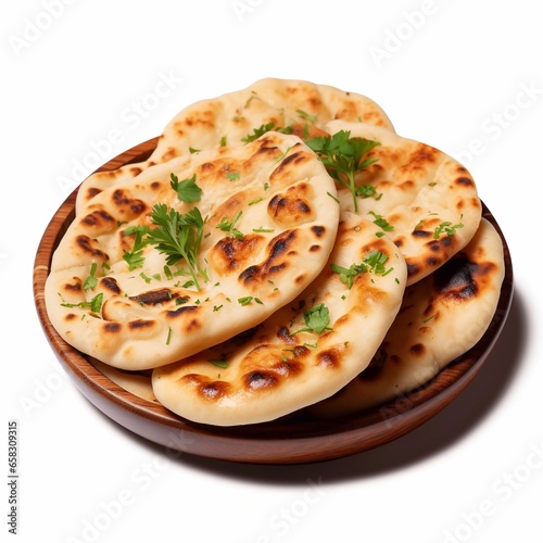 Culinary Artistry Capture of Delicious Naan Generative AI