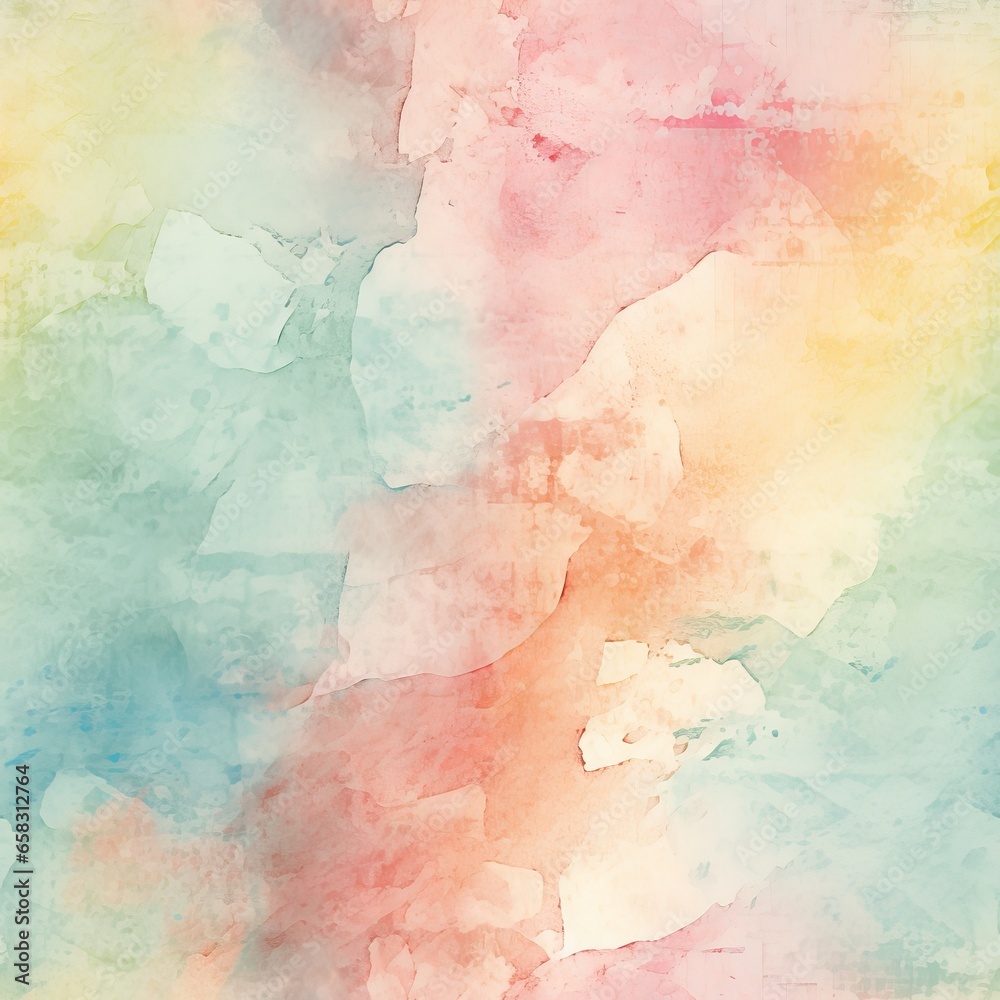 Seamless repeatable pattern of pastel acid wash, Watercolor Abstract Seamless background.

