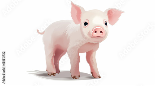 Adorable Piglet Illustration