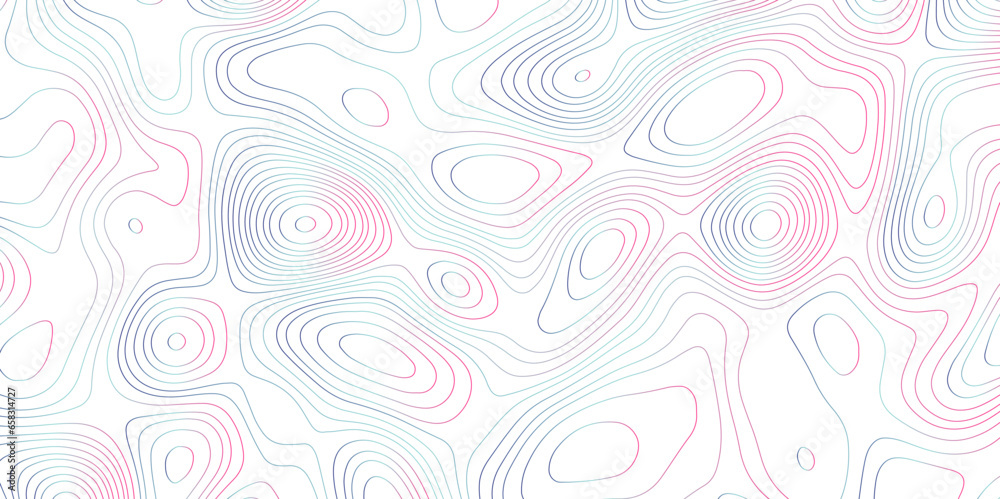 Abstract white background with colorful gradient Topographic line map pattern. Contour elevation topographic and textured Background Modern design with White background with topographic wavy patte. Abstract white background with colorful gradient Topographic line map pattern. Contour elevation topographic and textured Background Modern design with White background with topographic wavy patte.