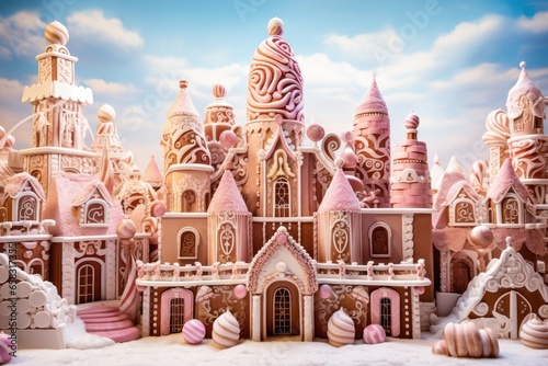 "Whimsical Gingerbread Creations Abound" Ai generated.