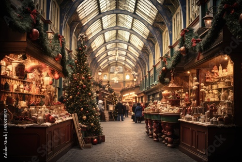 "Stroll Through a Nostalgic Victorian Christmas Street" Ai generated.