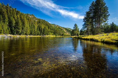 Looking down the Madison river