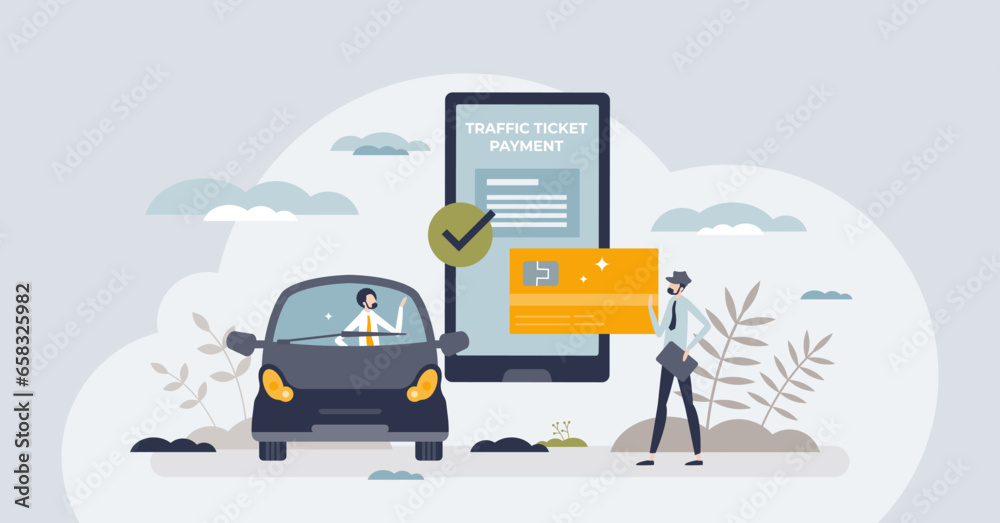 Pay traffic ticket online with bank transaction or credit card tiny
