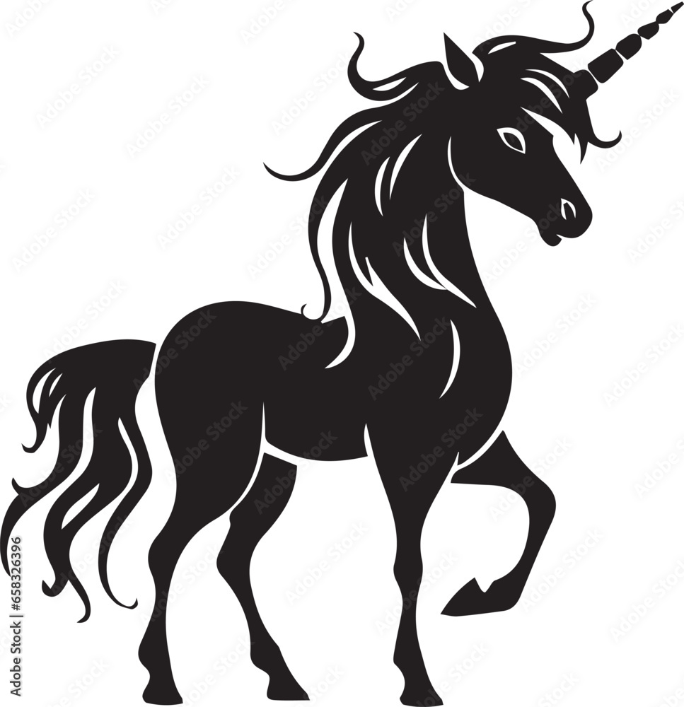 unicorn silhouette illustration