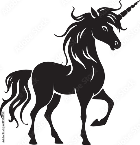 unicorn silhouette illustration