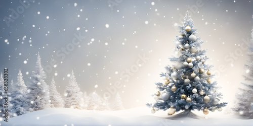 Wallpaper Mural christmas tree on white background. christmas tree for christmas day and happy new year. Xmas eve, Boxing day, New year celebration, happy new year concept. AI Generative Torontodigital.ca