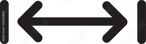 dimenssion errow simple vector with white background