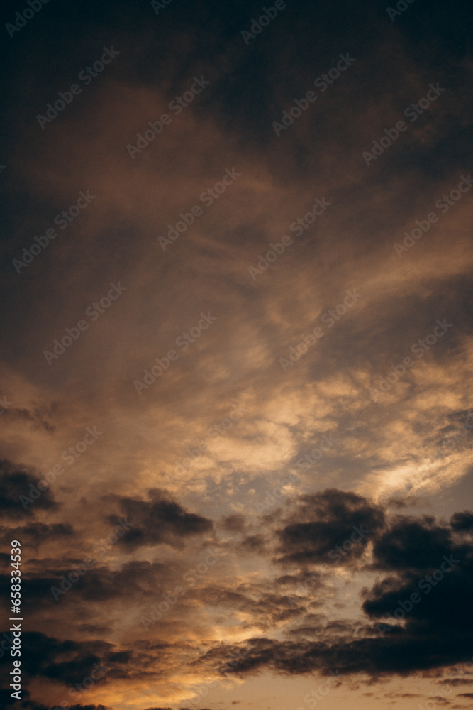 Naklejka premium sunset in the sky