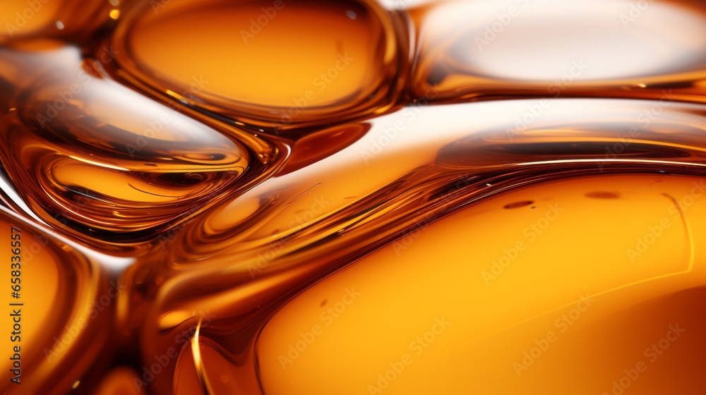 Yellow and orange bubbles, drops of oil in water, olive oil for cooking background. Yellow and orange bubbles, drops of oil in water, olive oil for cooking background.