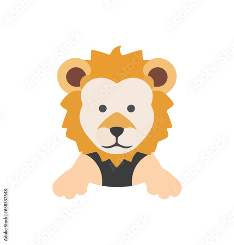 Lion head logo vector for gaming and logos