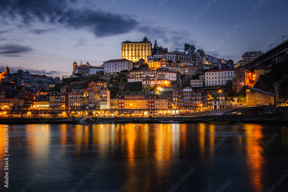 Porto city by night