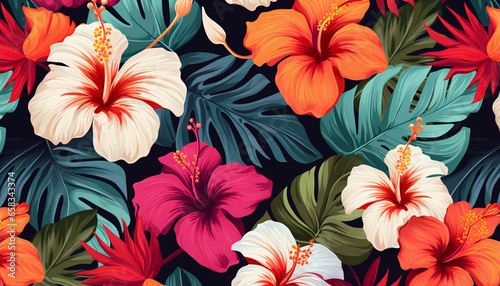 Exquisite Seamless Vector Floral Pattern for Spring and Summer