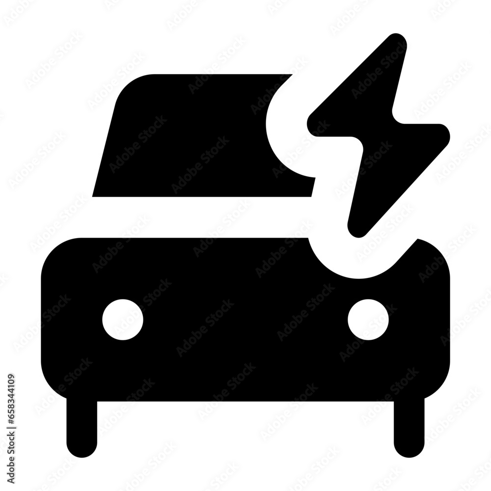 Car Energy Bolt Icon