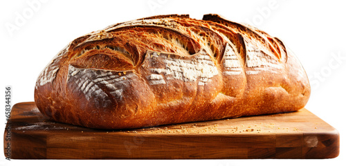 Bochenek chleba na zakwasie na przeźroczystym tle, png