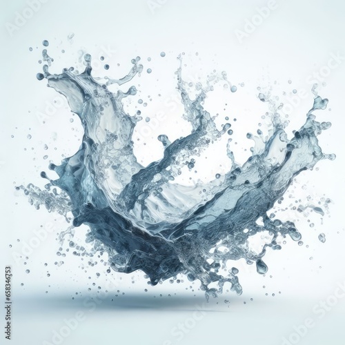 water splash isolated on white background.
