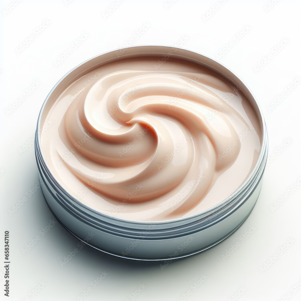Face cream moisturizer, glass jar on, skincare and cosmetic, beauty product