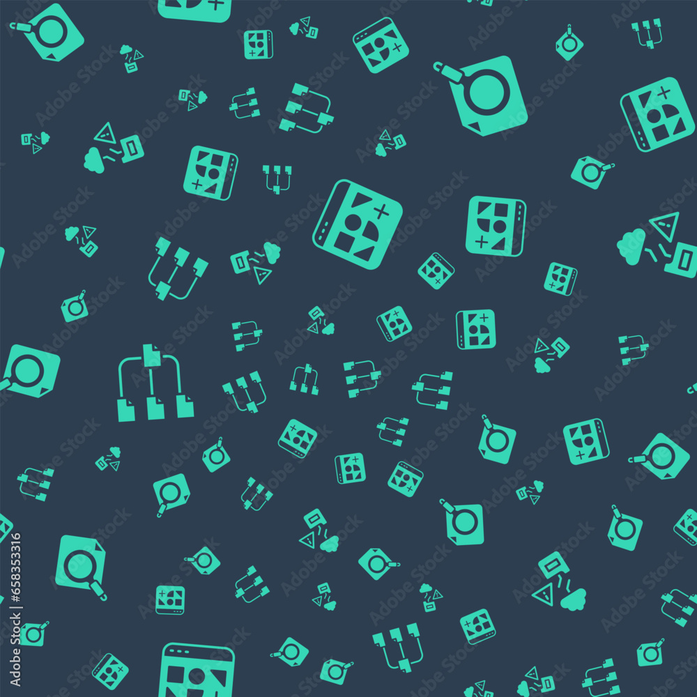 Set Different files, Search concept with folder, Folder tree and Cloud technology data transfer on seamless pattern. Vector Set Different files, Search concept with folder, Folder tree and Cloud technology data transfer on seamless pattern. Vector