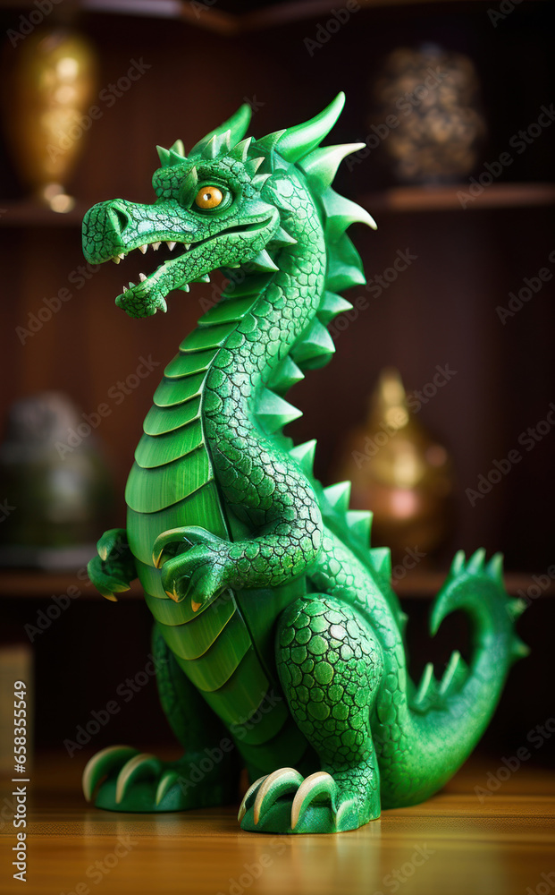 Green Wood dragon, symbol of 2024 Chinese New Year Green Wood dragon, symbol of 2024 Chinese New Year