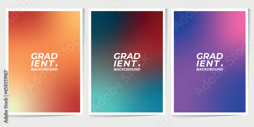 Abstract gradient background. Holographic abstract fantasy backdrop with fairy sparkle for poster, banner, flyer, magazine, cover, brochure, festival, or event. © Ibnu