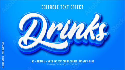 dinks editable text effect