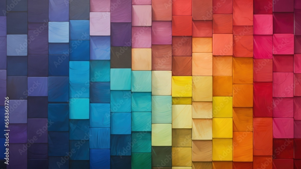 Fototapeta premium Block Colors In Color Field Art, full background