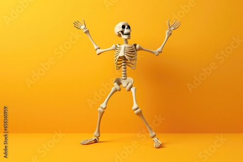 Cheerful Dancing Skeleton Brings Laughter To Halloween