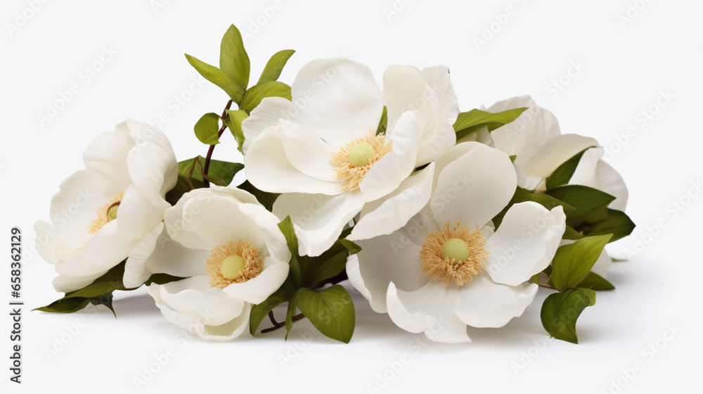 Illustration de fleurs blanches sur un fond de couleur blanc. Arrière-plan et fond pour conception et création graphique. Illustration de fleurs blanches sur un fond de couleur blanc. Arrière-plan et fond pour conception et création graphique.