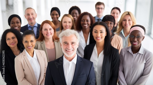 Group Of Business People In the white background  Diversity  Successful Mix Race Man Woman Leading Business People Team  Professional Staff and leader Happy Smiling