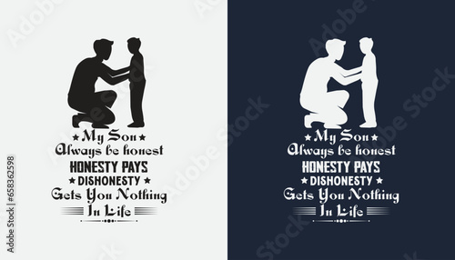 Father's Day typography t-shirt design