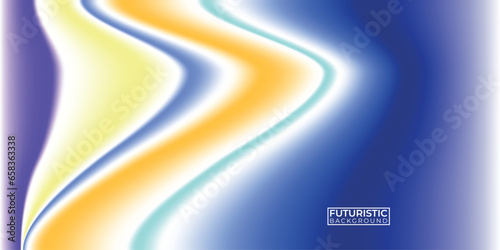 Colorful fluid and wavy gradient mesh background template copy space set. Dynamic colour gradation flow backdrop design for poster, banner, flyer, magazine, cover, brochure, festival, or event.