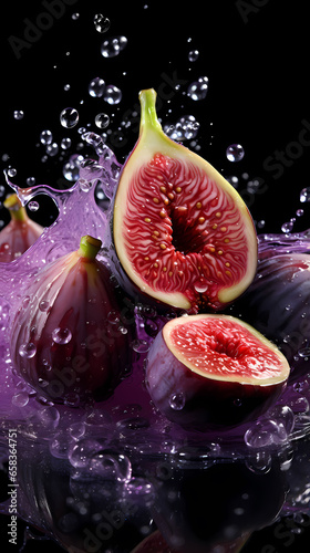 Fig commercial photography poster material PPT background
