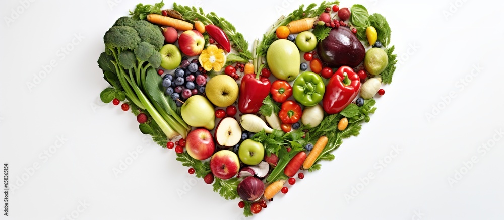 Heart shaped produce made from plants Heart shaped produce made from plants