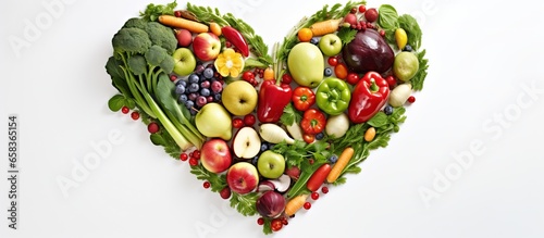 Heart shaped produce made from plants
