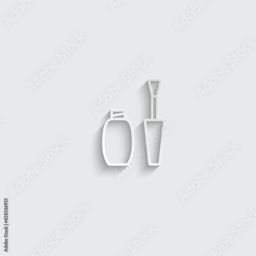 Nail Polish icon vector manicure icon