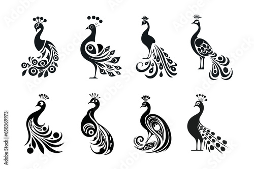 Peacock Ornamental Vector Collection