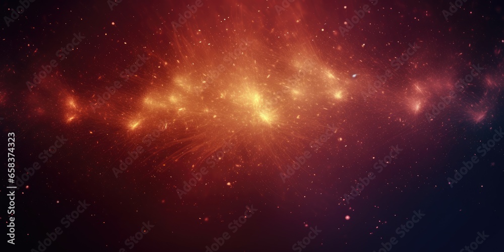 background with abstract stars and particles