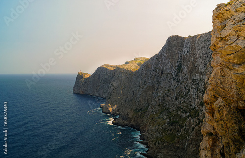 Impressive cliffs of tormentor on the Spanish island Mallorca