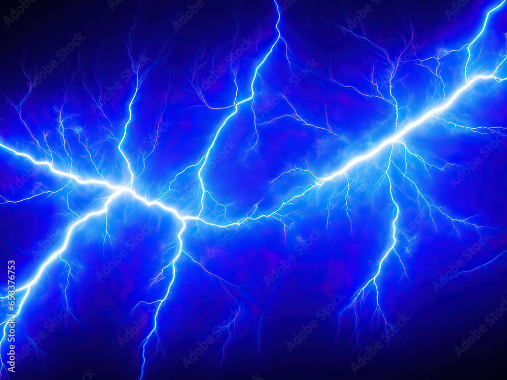 Electric background blue lightning on a black background. Electric background blue lightning on a black background.