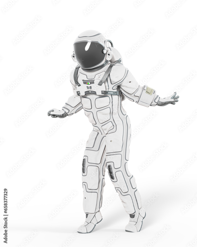 astronaut is looking down