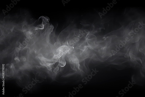 Realistic Smoke Exploding Outwards With Empty Center, Creating Dramatic Smoke Or Fog Effect Suitable For Halloween Background. Сoncept Realistic Smoke Effect, Halloween Background, Dramatic Fog