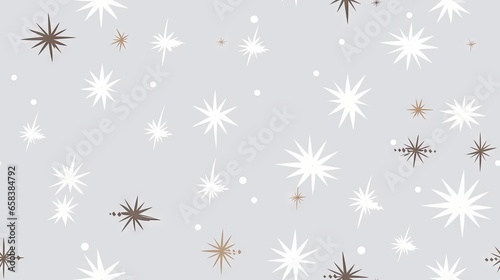  a white and brown snowflake pattern on a gray background. generative ai