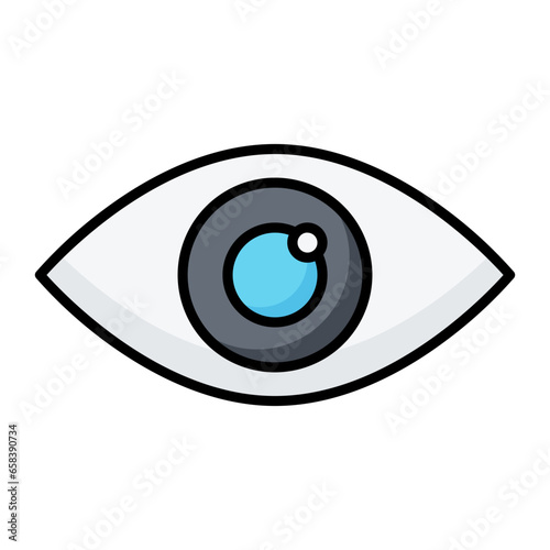 View Colored Line Icon